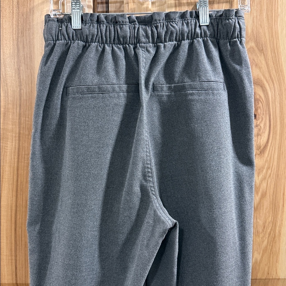 Abercrombie & Fitch Gray Pull On Business Casual Elastic Waist Dress Pants SizeM - Picture 6 of 13